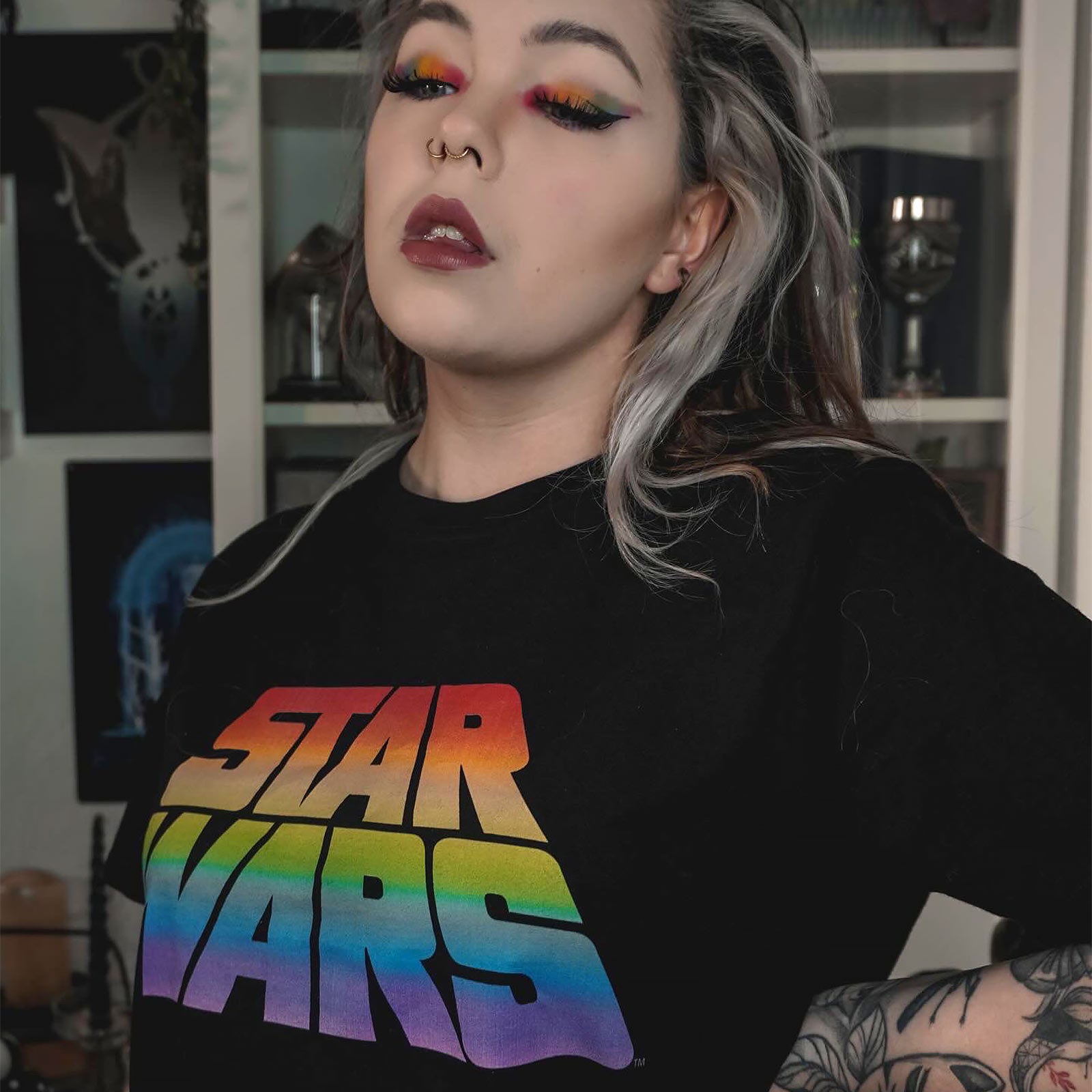 Imagen del producto Star Wars - Camiseta con logotipo de orgullo negro