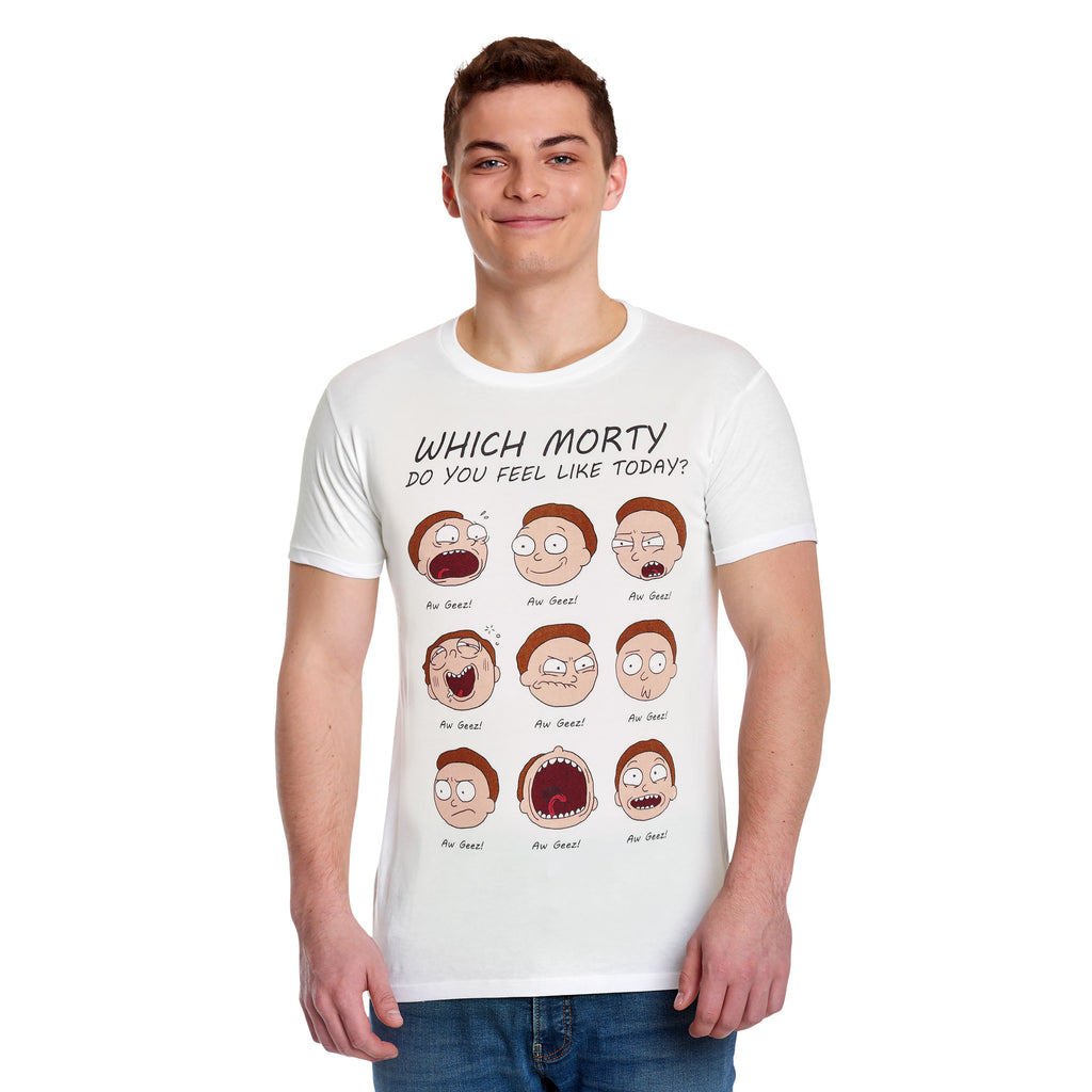 Imagen del producto Rick y Morty - Camiseta Emoción de Morty blanca