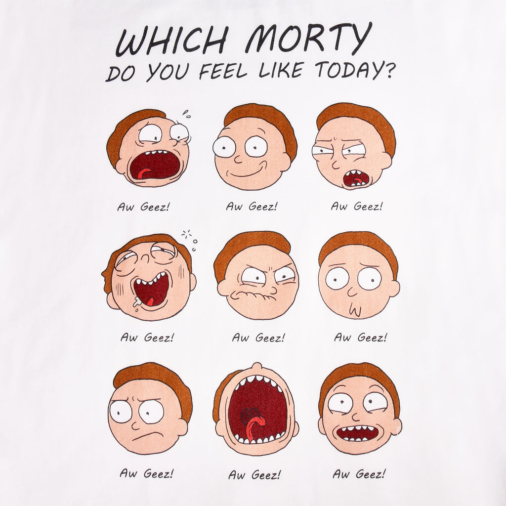 Imagen del producto Rick y Morty - Camiseta Emoción de Morty blanca
