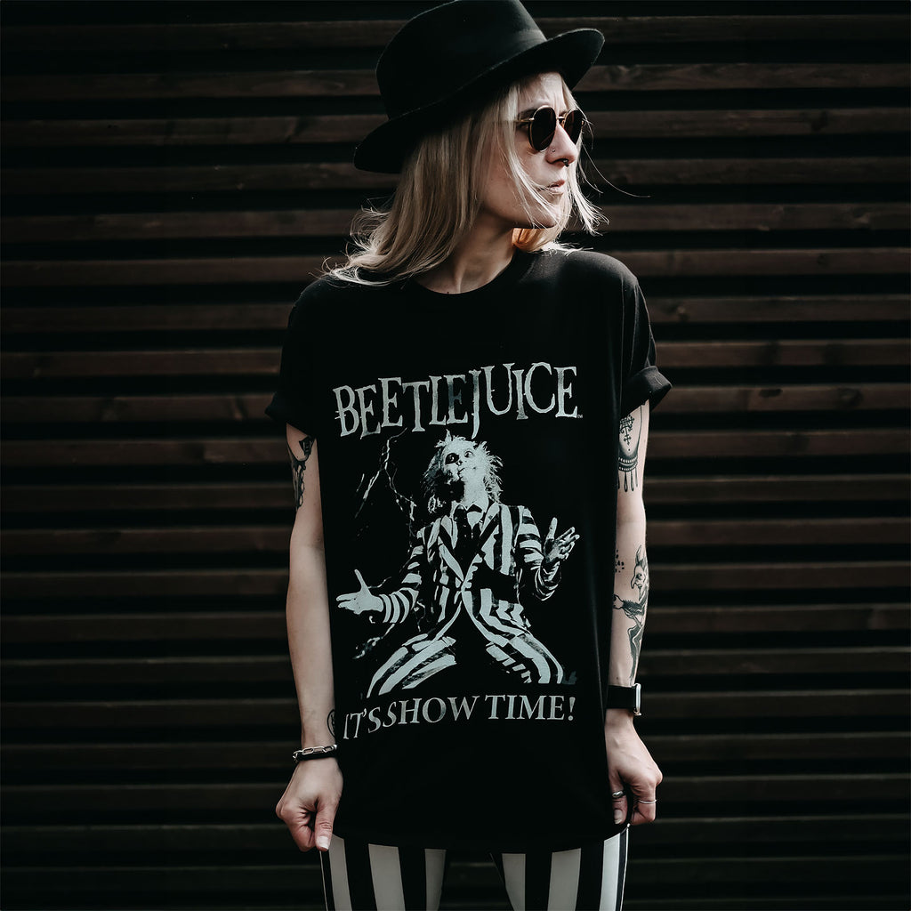 Imagen del producto Beetlejuice - ¡Es hora del espectáculo! Camiseta negra