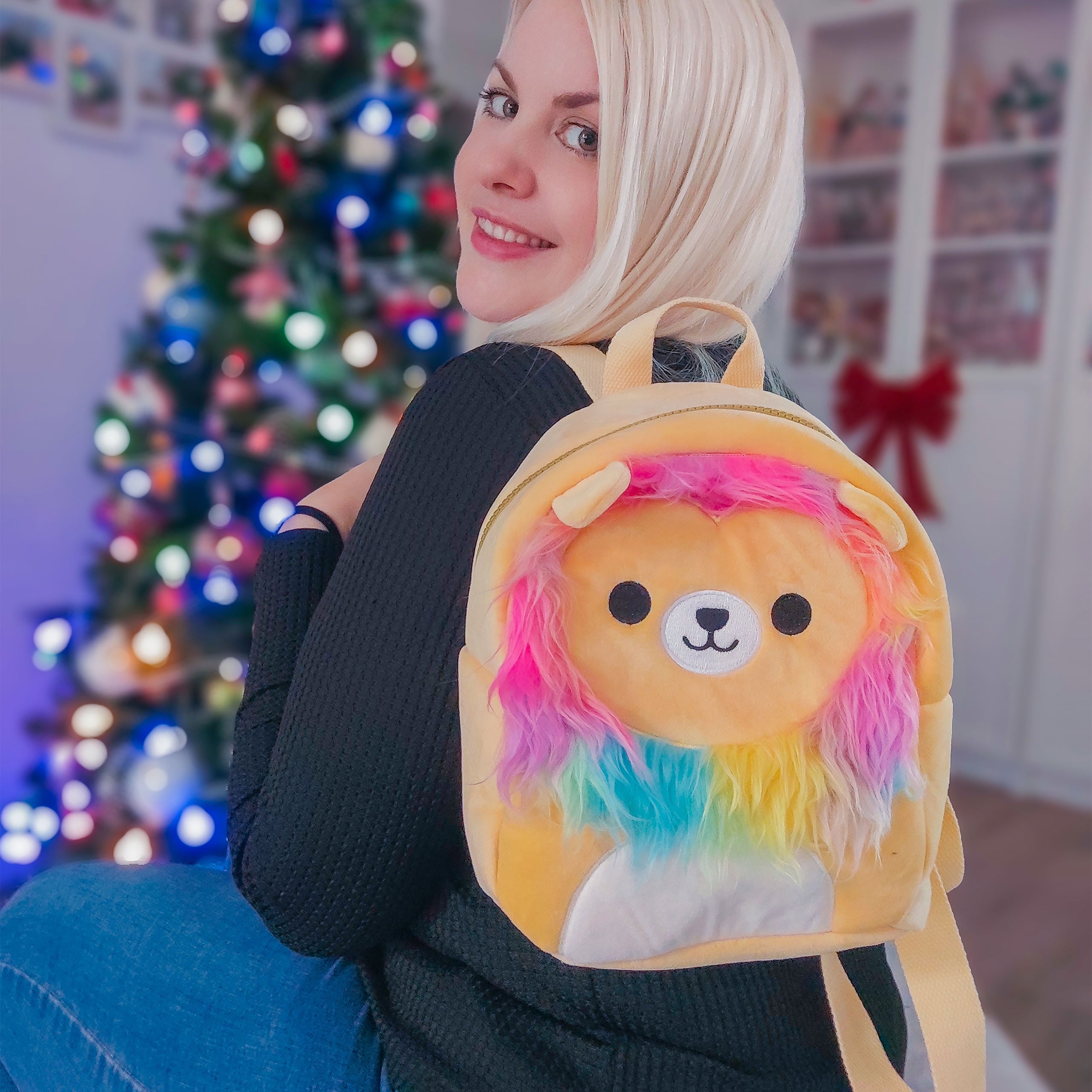 Imagen del producto Squishmallows - Mochila Mini de Peluche Leonard