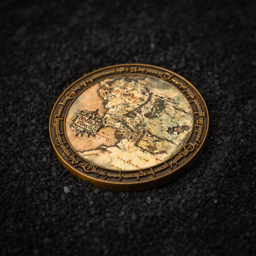 Imagen del producto El Señor de los Anillos - Moneda de colección Mapa de la Tierra Media edición limitada