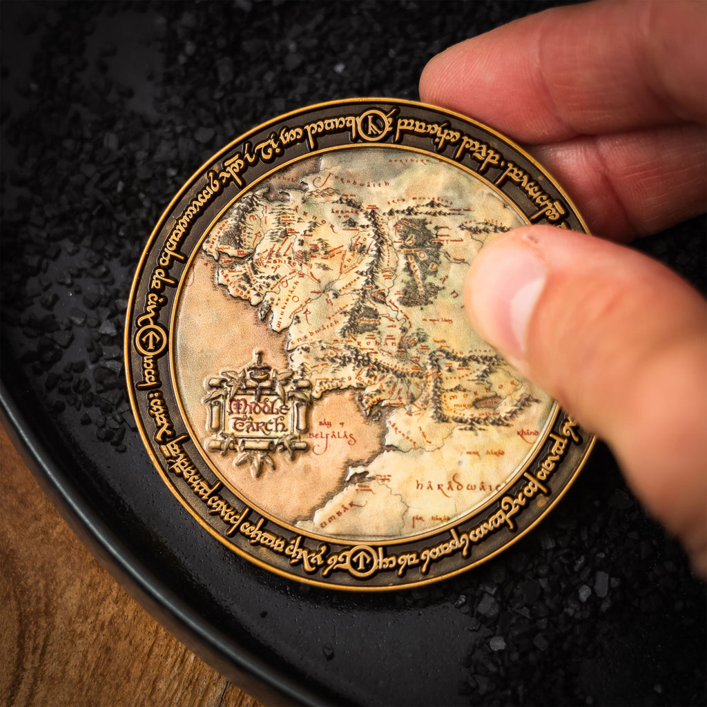 Imagen del producto El Señor de los Anillos - Moneda de colección Mapa de la Tierra Media edición limitada