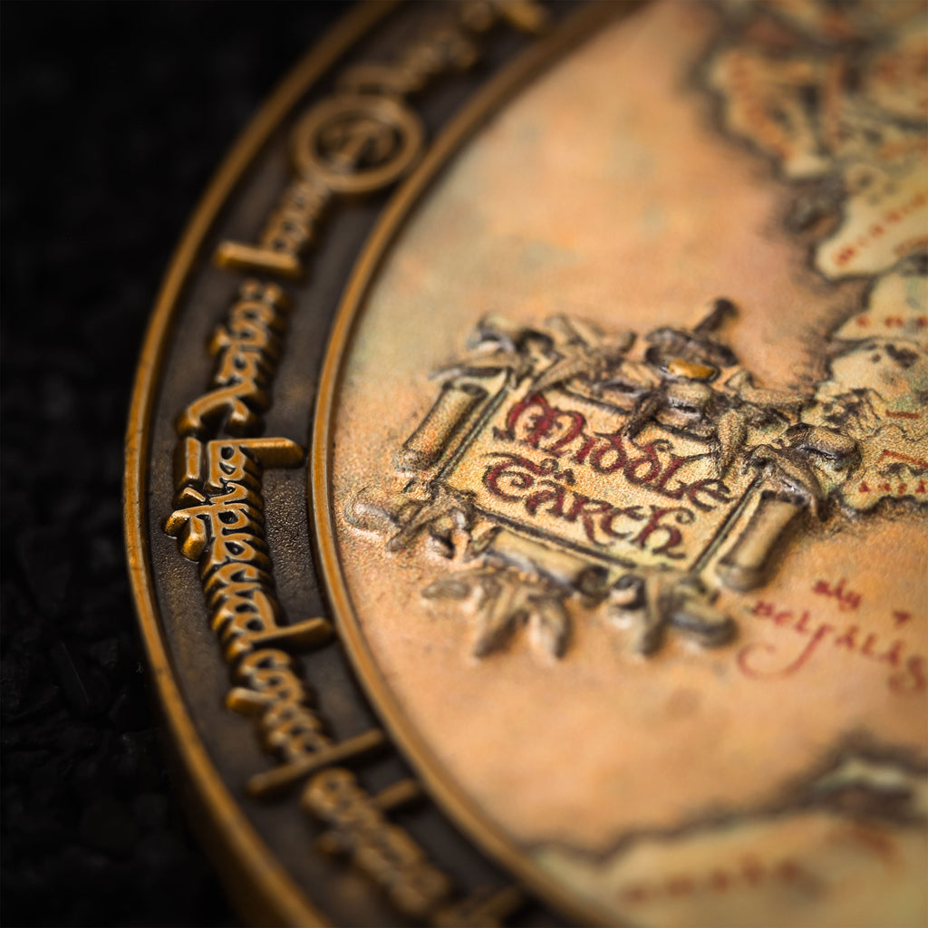 Imagen del producto El Señor de los Anillos - Moneda de colección Mapa de la Tierra Media edición limitada