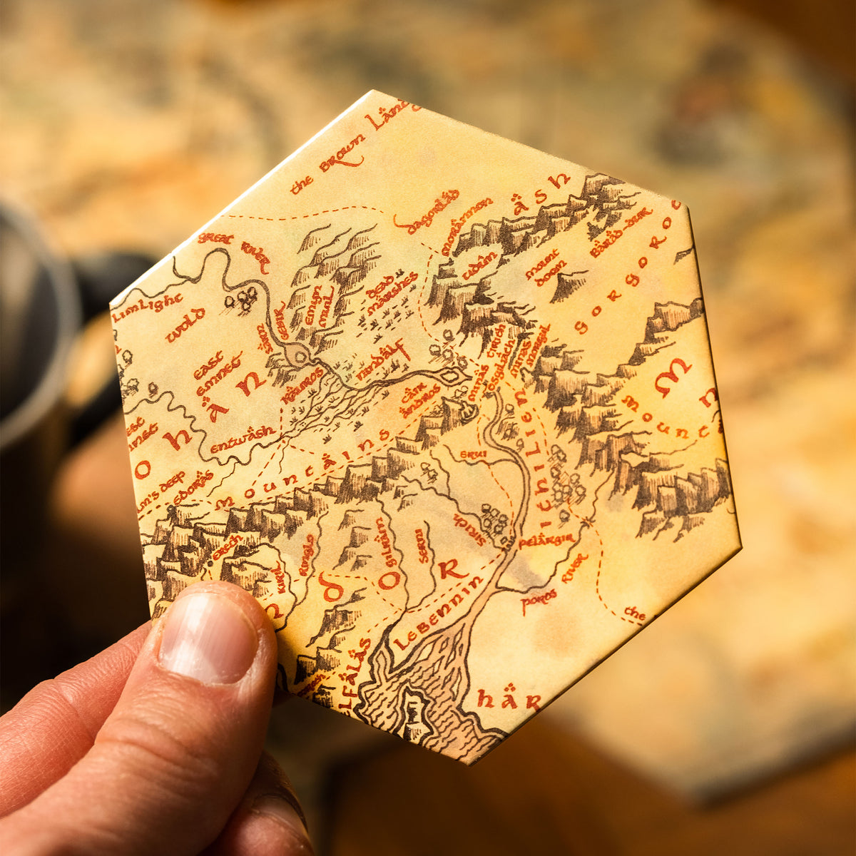 Product image The Lord of the Rings - Middle-earth Map Coasters Set of 12
