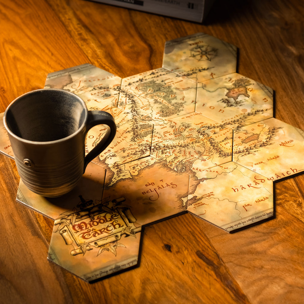 Imagen del producto El Señor de los Anillos - Posavasos Mapa de la Tierra Media Set de 12