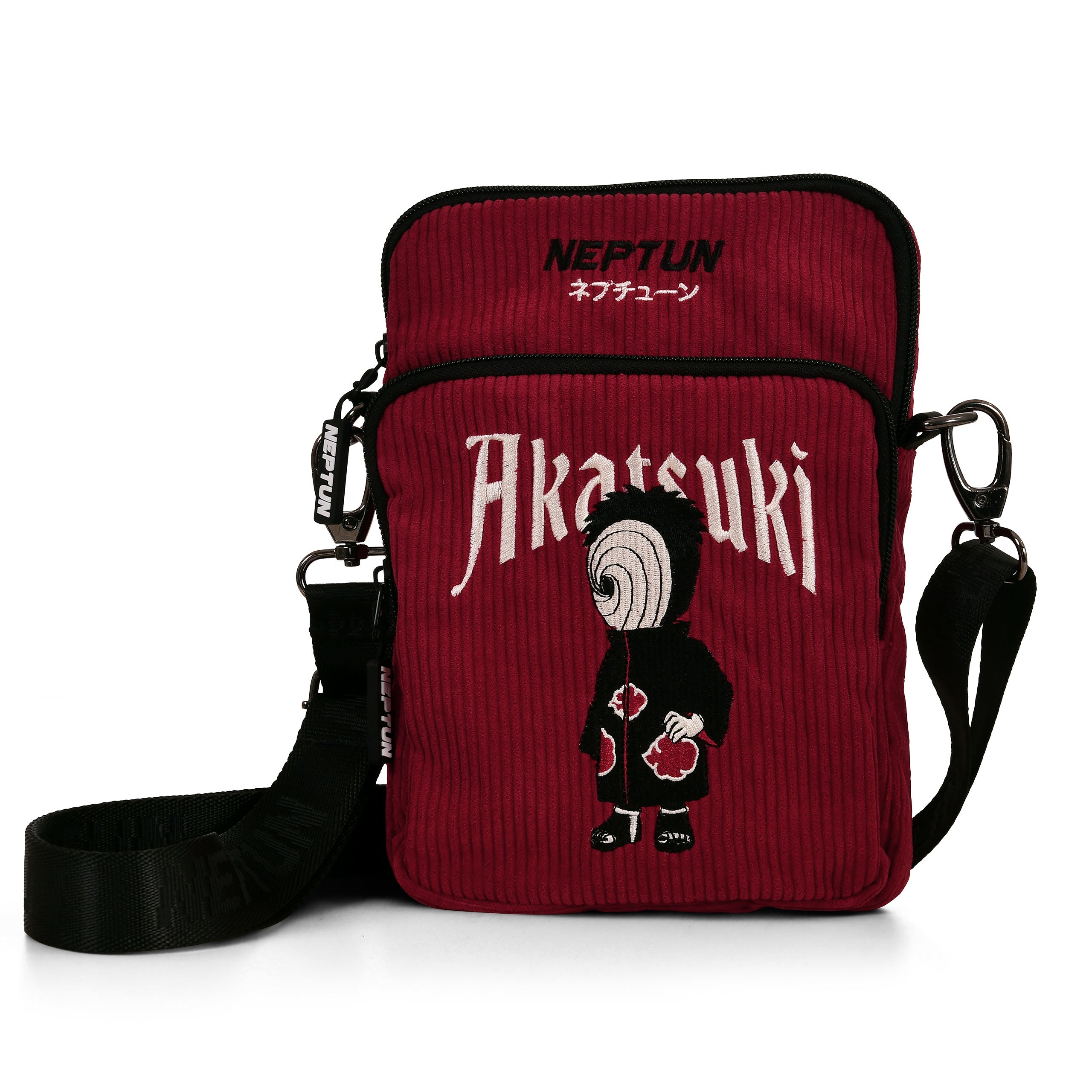 Imagen del producto Naruto - Bolsa cruzada Akatsuki roja