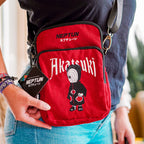 Imagen del producto Naruto - Bolsa cruzada Akatsuki roja