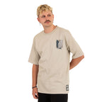 Imagen del producto Attack on Titan - Camiseta oversize beige de grupo