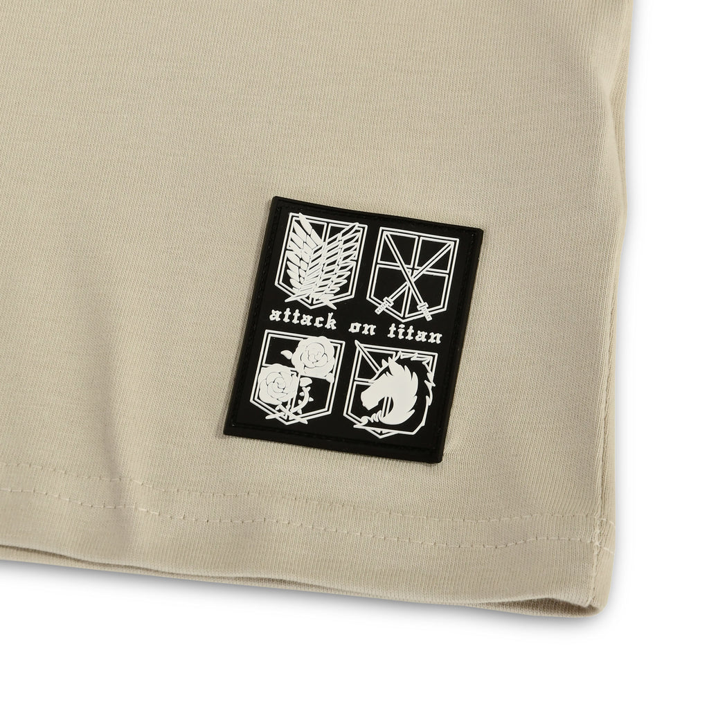 Imagen del producto Attack on Titan - Camiseta oversize beige de grupo