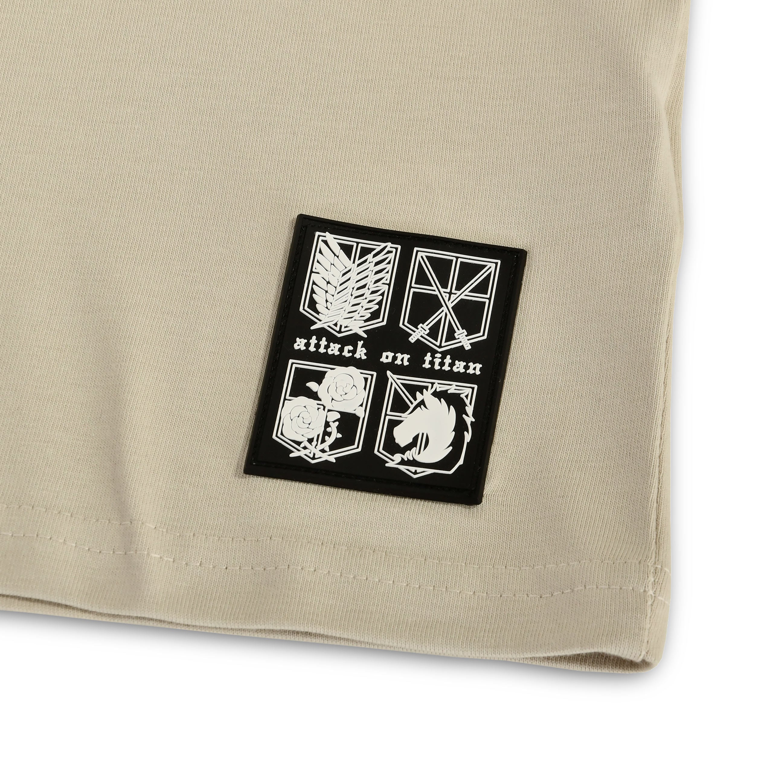 Imagen del producto Attack on Titan - Camiseta oversize beige de grupo