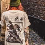 Imagen del producto Attack on Titan - Camiseta oversize beige de grupo