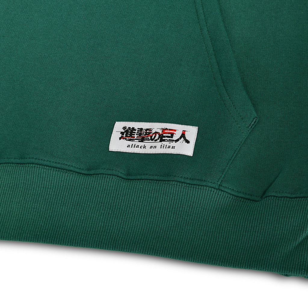 Imagen del producto Hoodie militar verde con símbolo de explorador - Attack on Titan