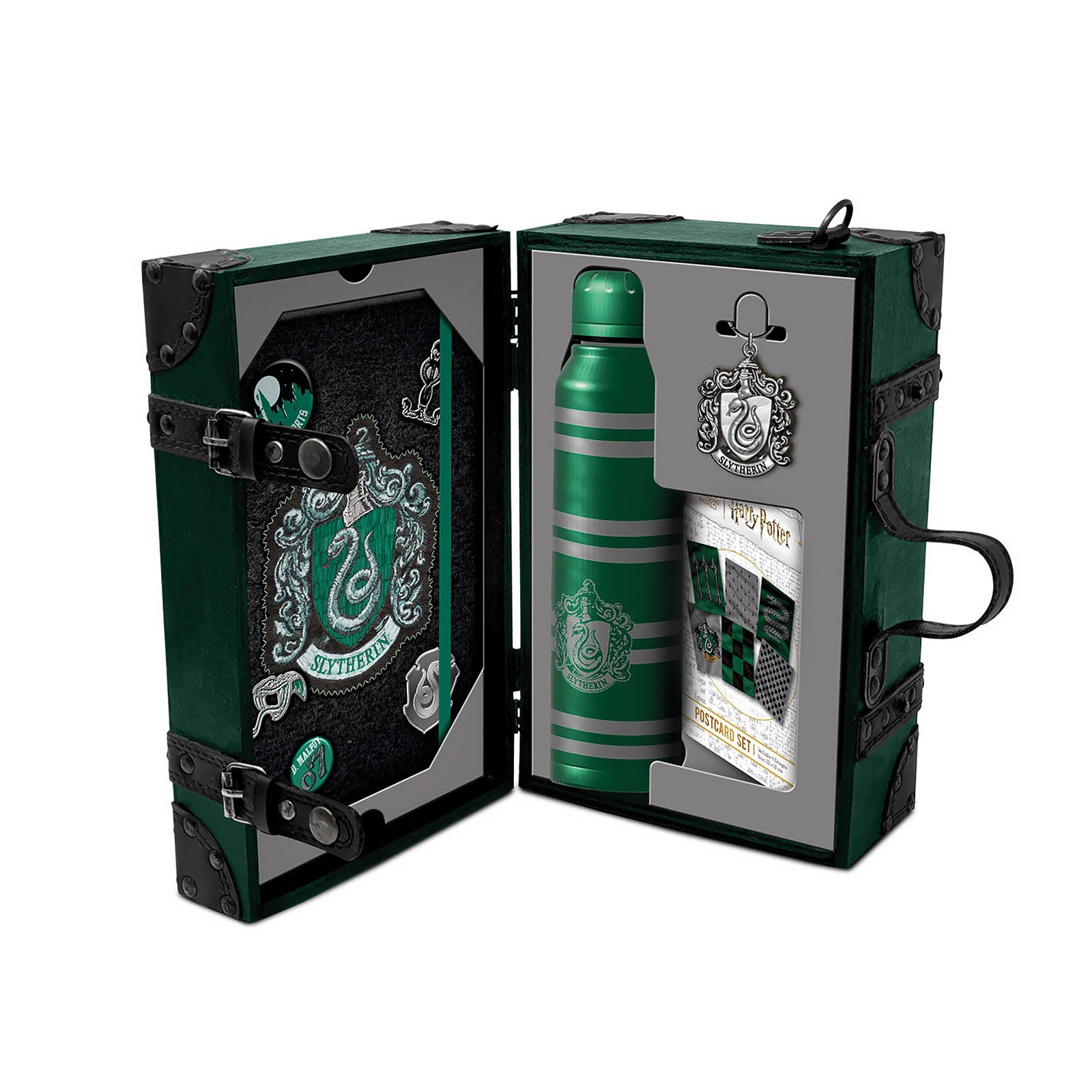 Imagen del producto Harry Potter - Set de regalo premium de Slytherin en maleta con correa de transporte