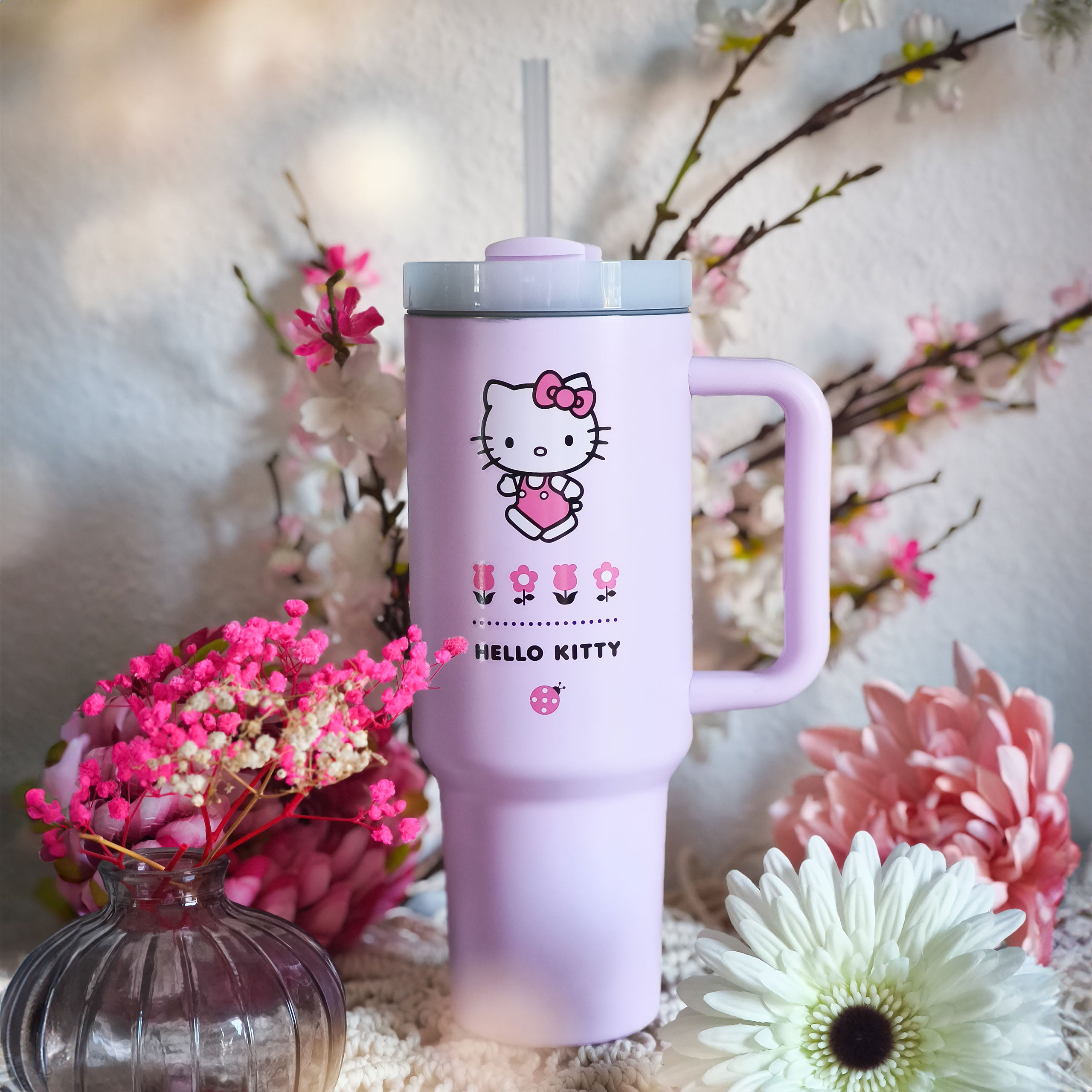 Imagen del producto Hello Kitty - Vaso Flower To Go con pajita