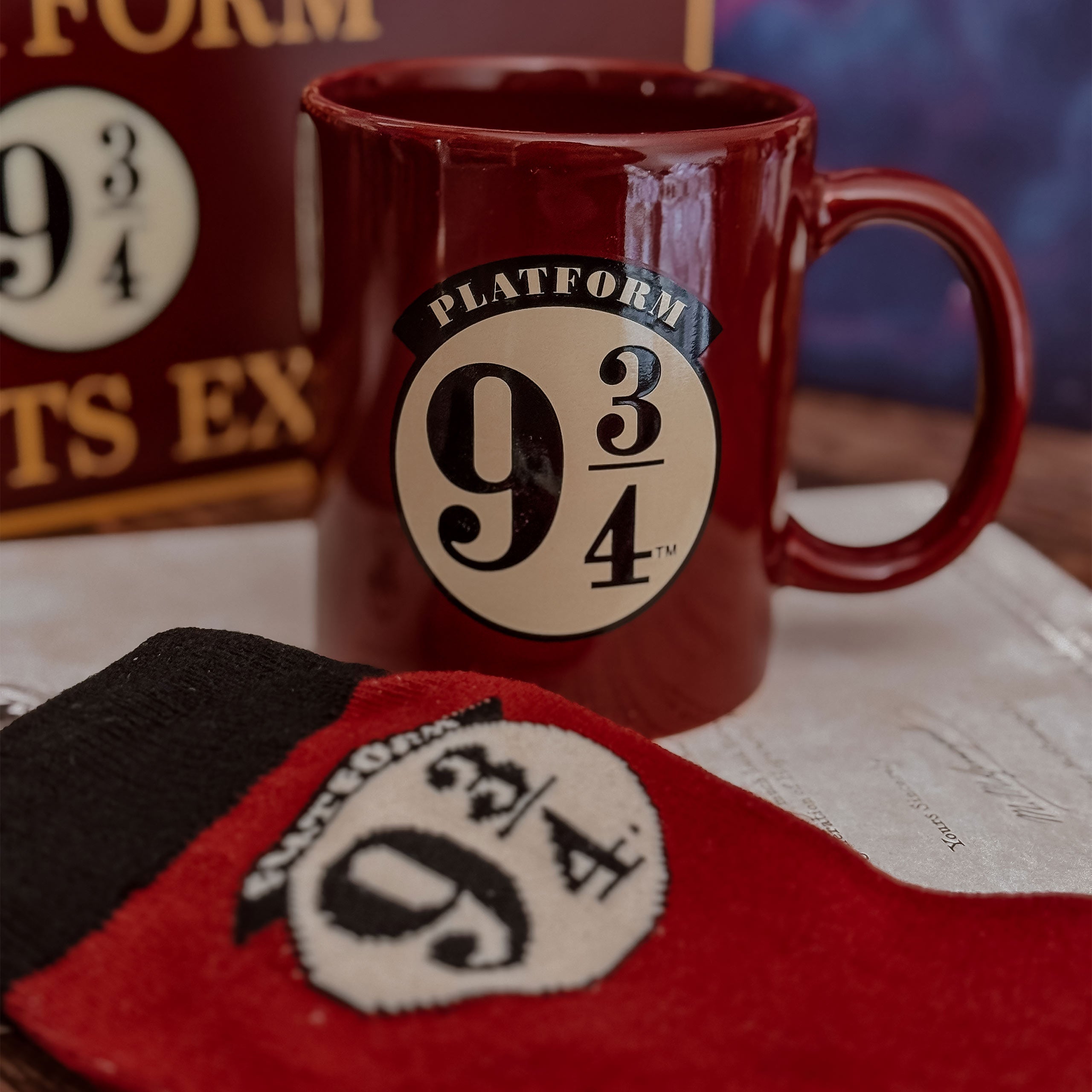 Imagen del producto Harry Potter - Calcetines y Taza Andén 9 3/4