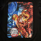 Imagen del producto Demon Slayer - Camiseta negra de Akaza vs. Rengoku