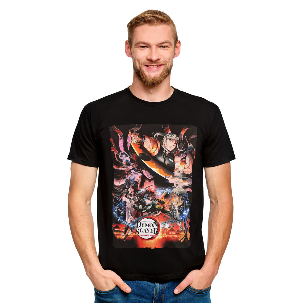 Imagen del producto Demon Slayer - Camiseta de personajes negra