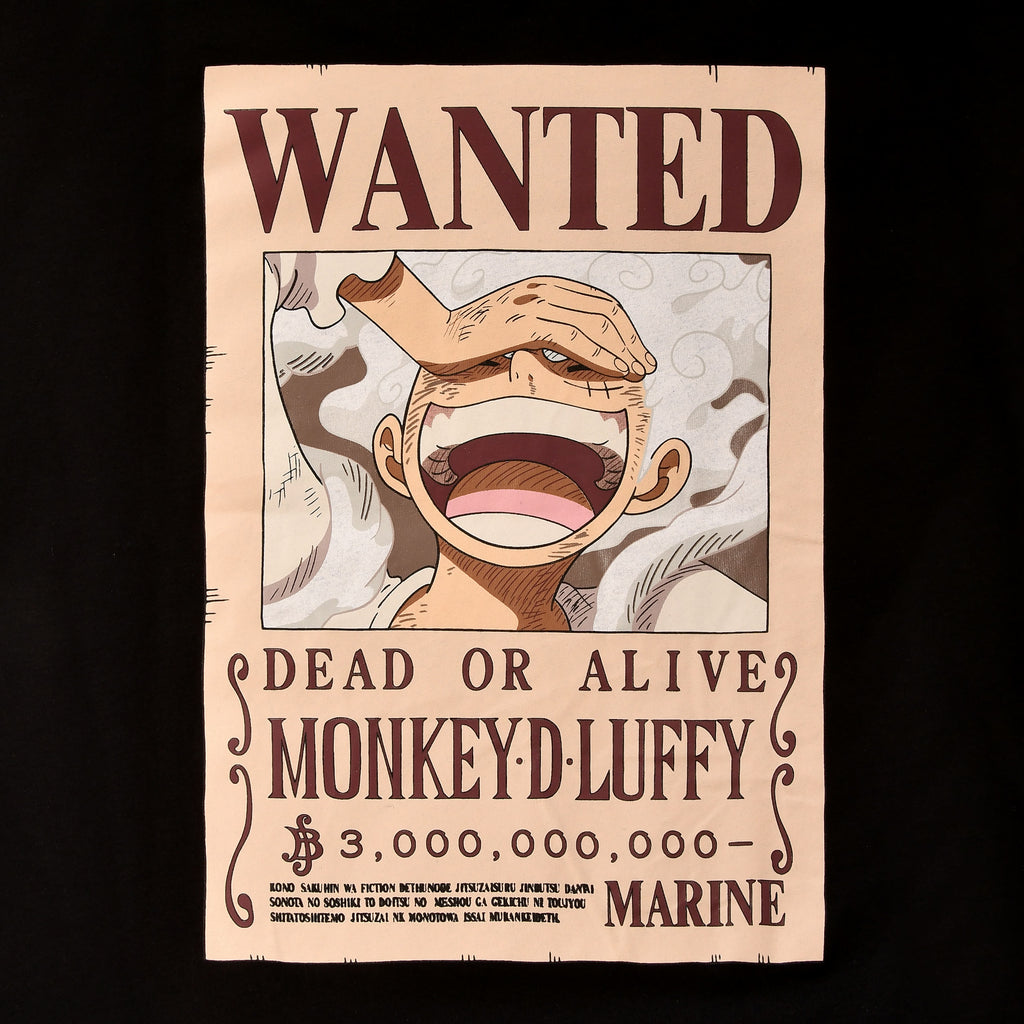 Product image One Piece: Gear 5 - Wanted Luffy Black T-Shirt