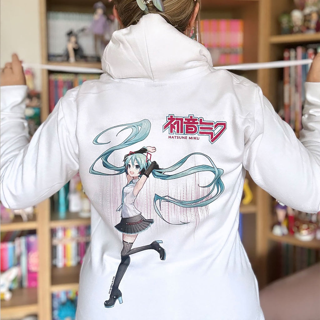 Imagen del producto Chaqueta con capucha Hatsune Miku blanca
