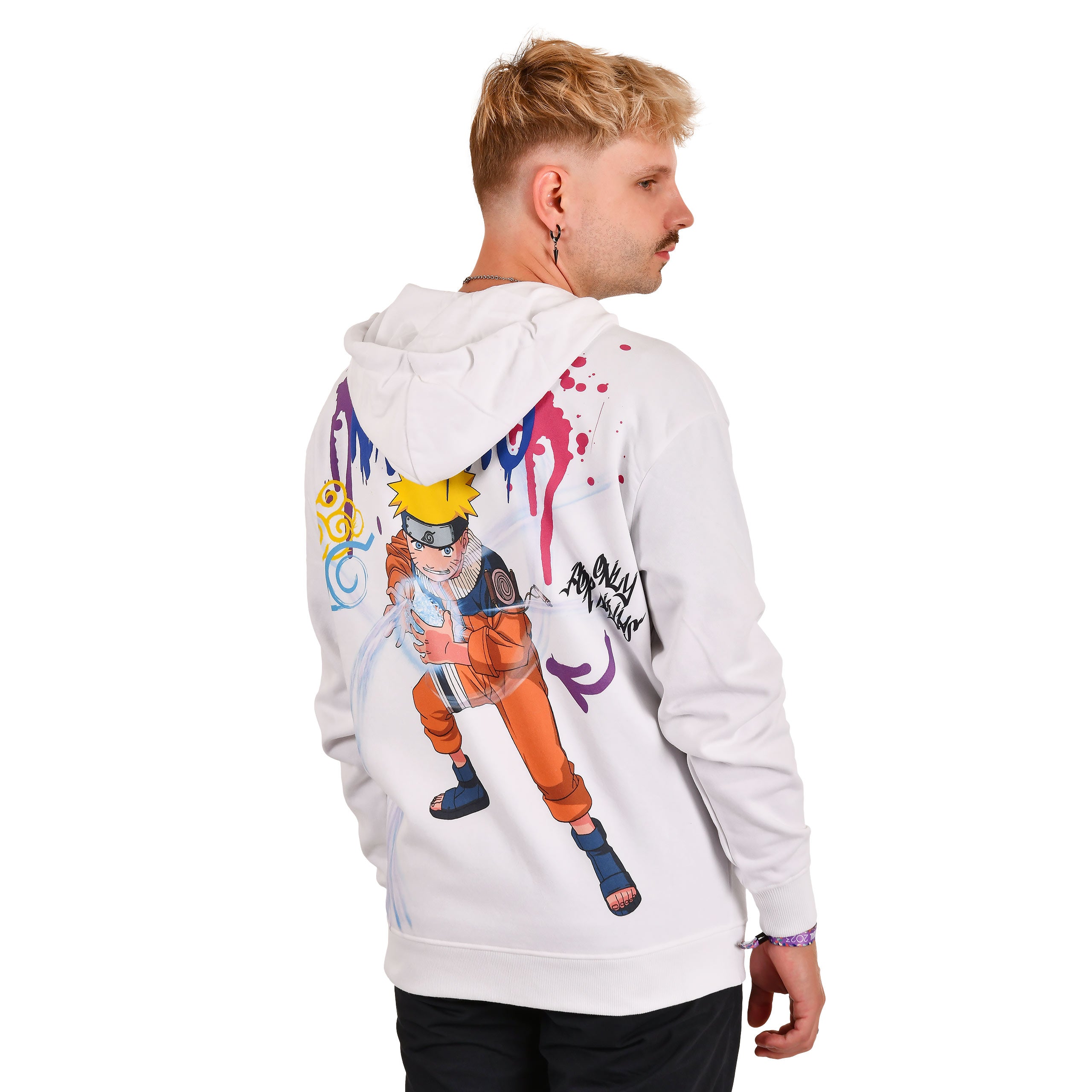 Imagen del producto Naruto - Chaqueta con capucha blanca Graffiti