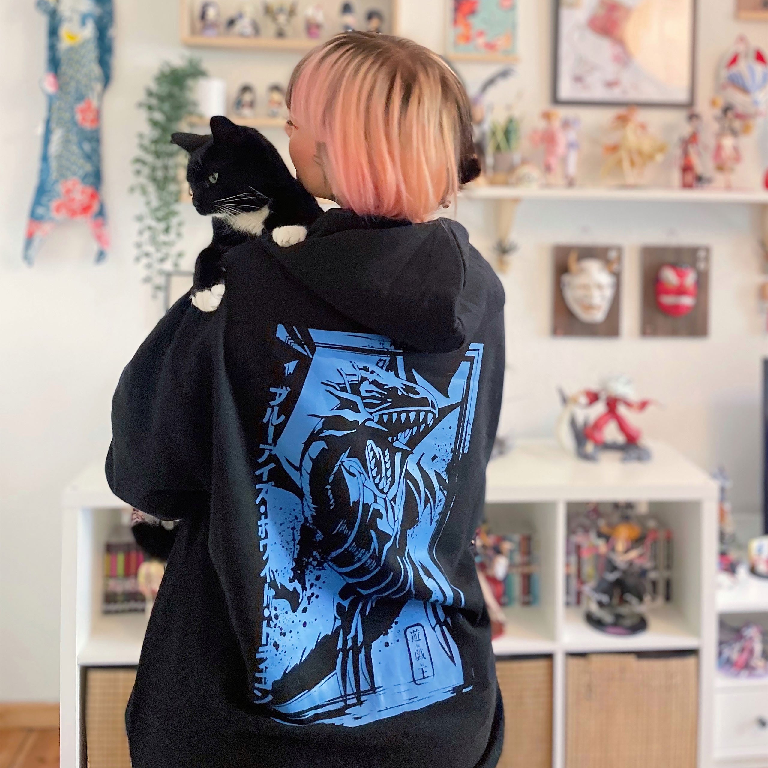 Imagen del producto Yu-Gi-Oh! - Chaqueta con capucha de Dragón Blanco de Ojos Azules negro
