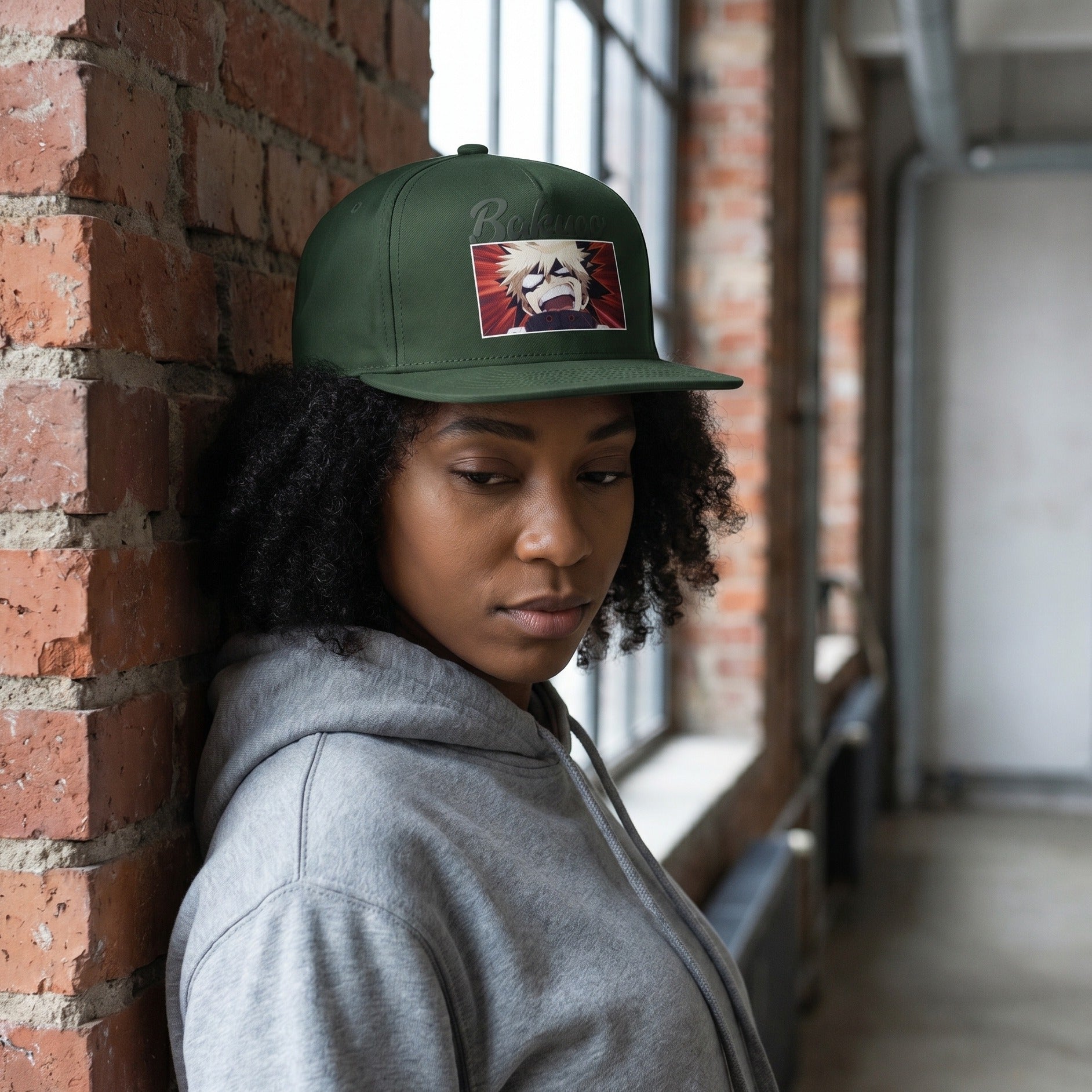 Imagen del producto My Hero Academia - Gorra Snapback Bakugo verde