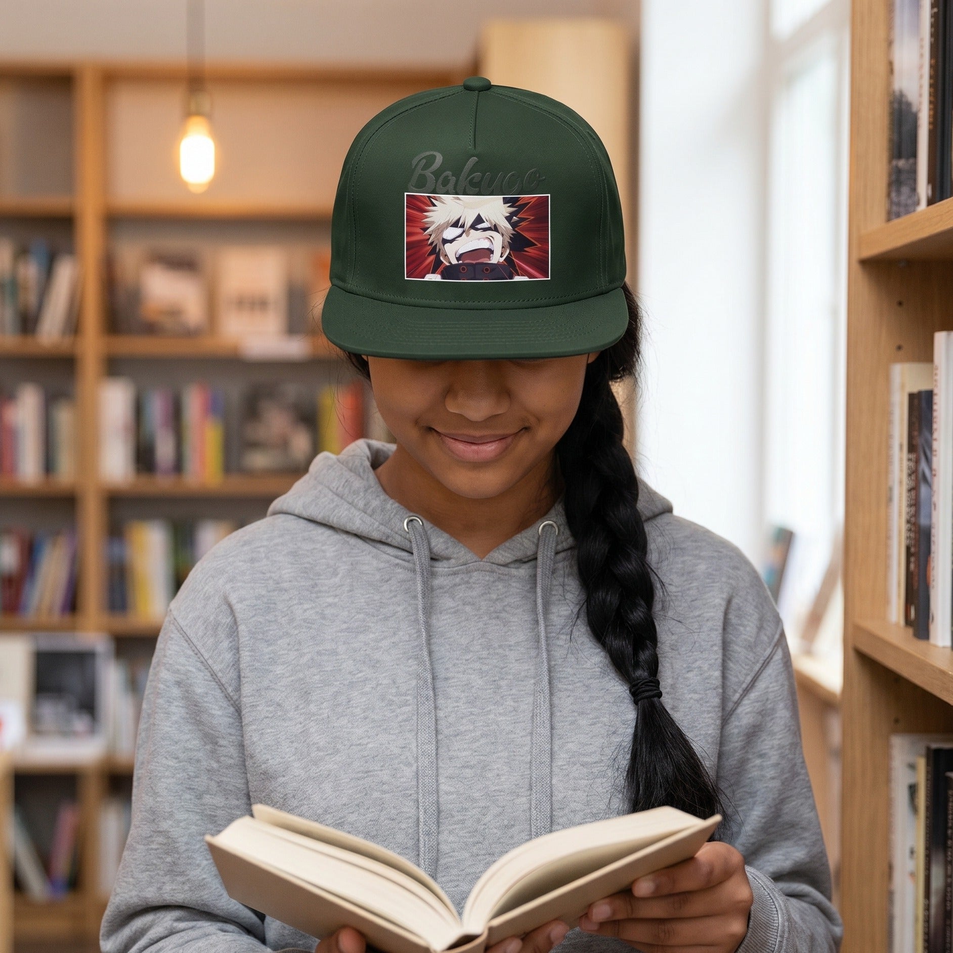 Imagen del producto My Hero Academia - Gorra Snapback Bakugo verde