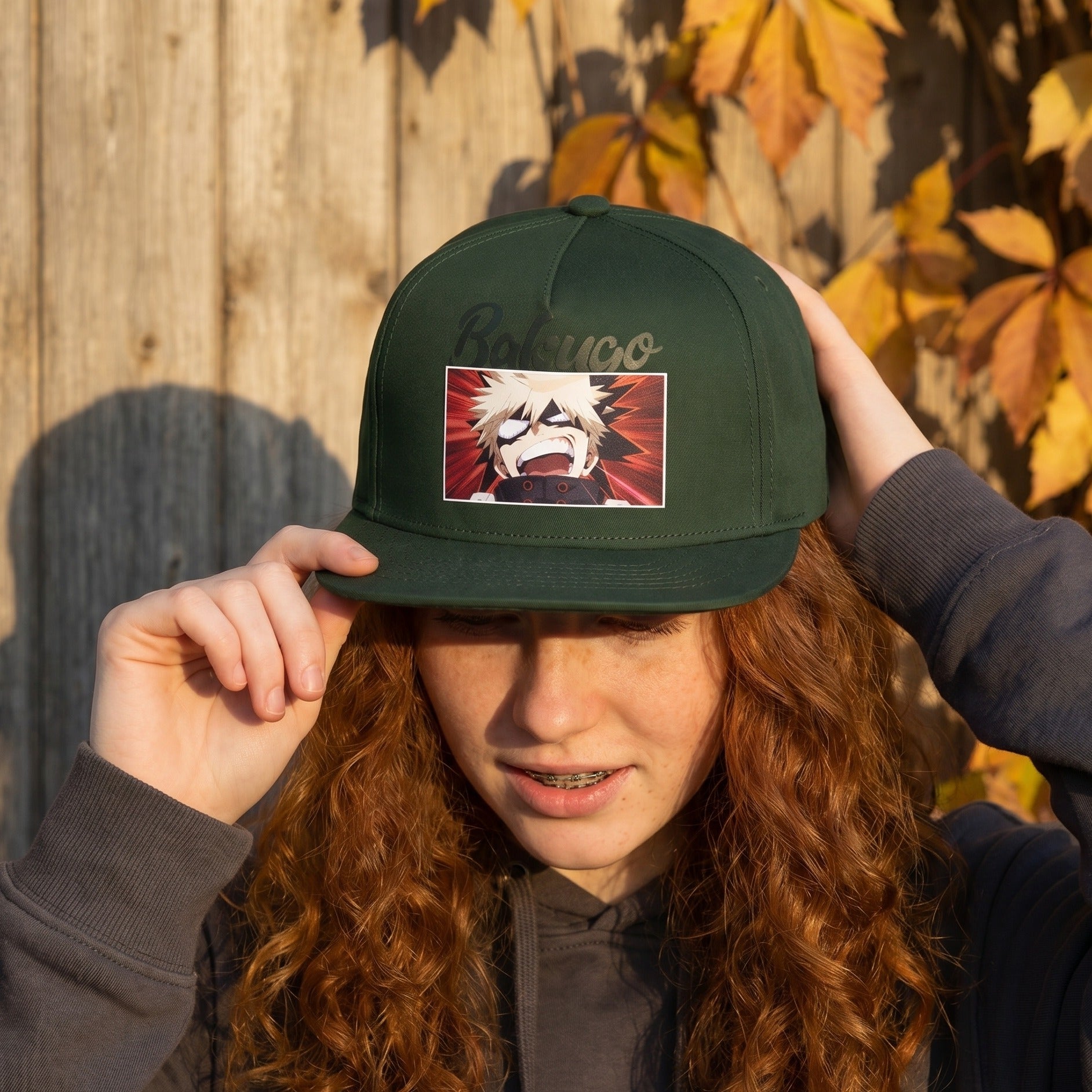 Imagen del producto My Hero Academia - Gorra Snapback Bakugo verde