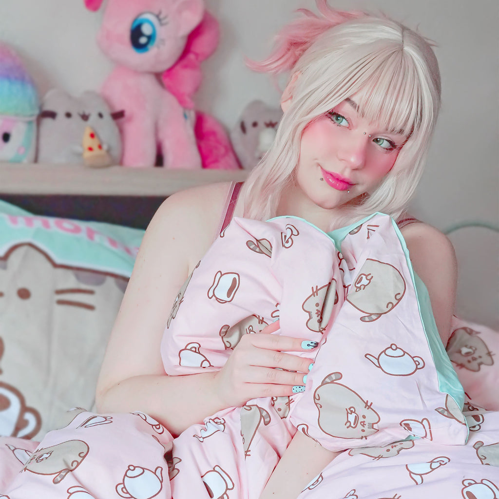 Imagen del producto Pusheen - Ropa de cama reversible con efecto Glow in the Dark