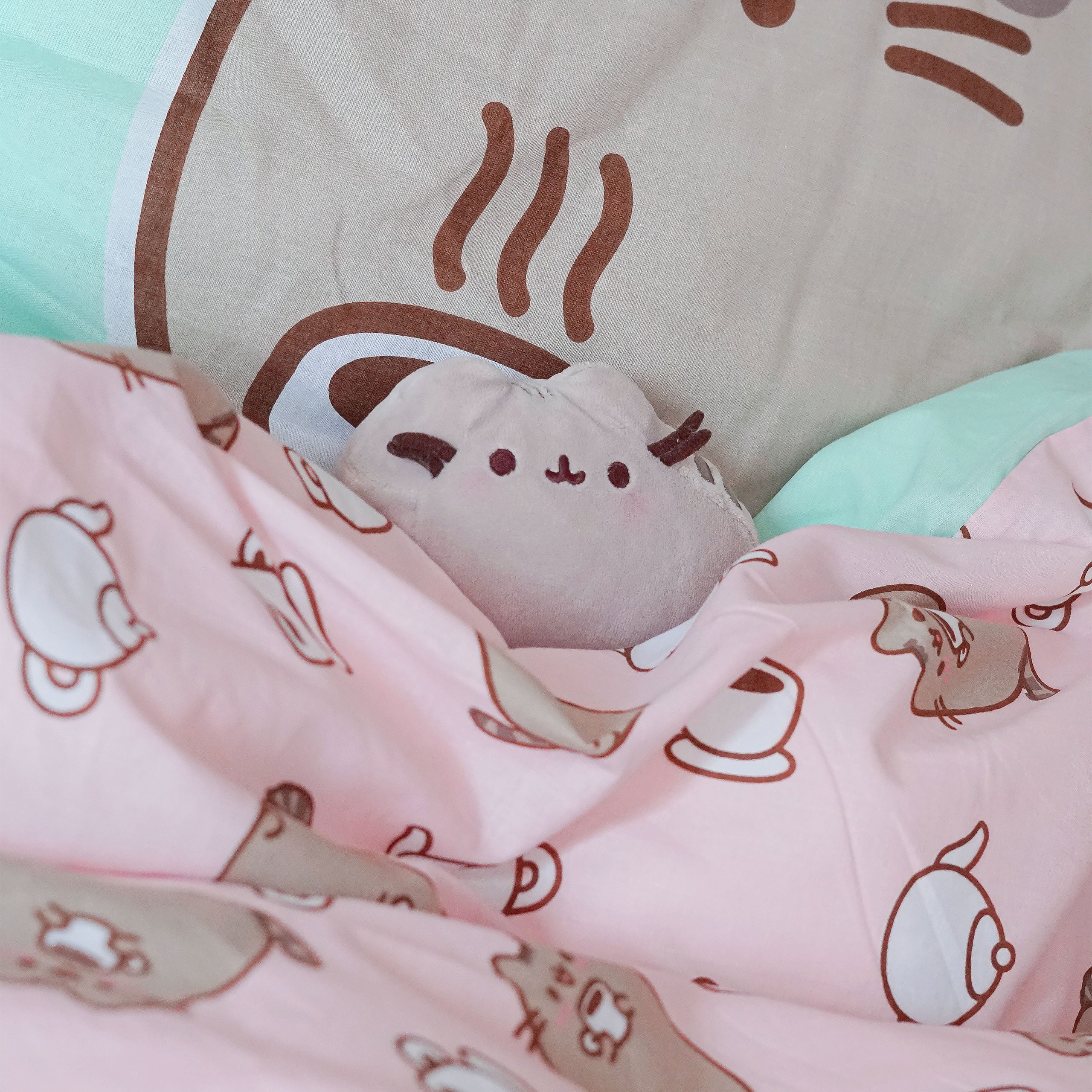 Imagen del producto Pusheen - Ropa de cama reversible con efecto Glow in the Dark