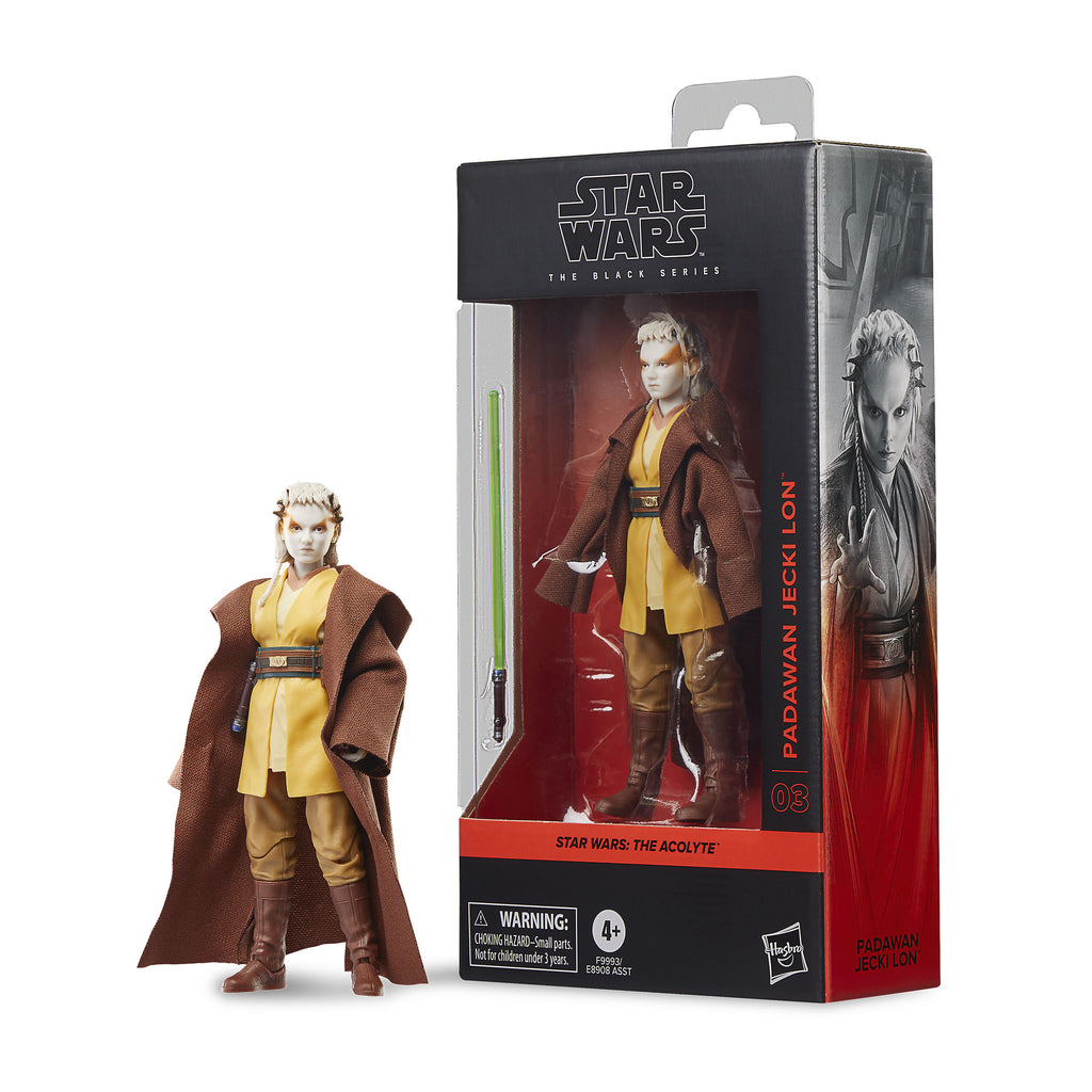 Imagen del producto Star Wars: The Acolyte - Padawan Jecki Lon Figura de acción de la serie negra