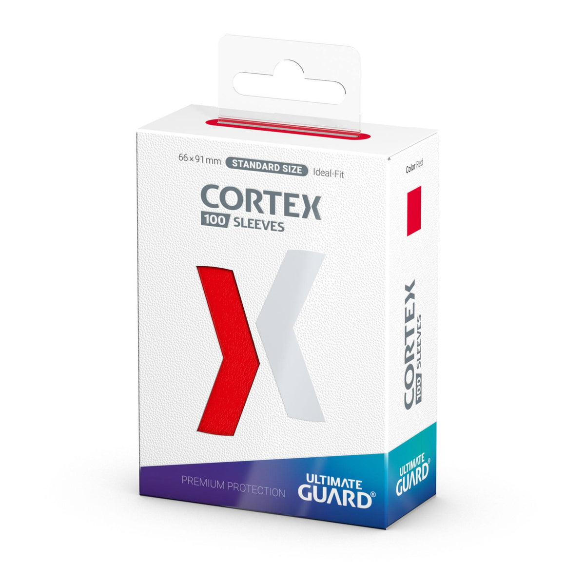 Imagen del producto Fundas para cartas Cortex rojas pack de 100 Ultimate Guard – tamaño estándar TCG