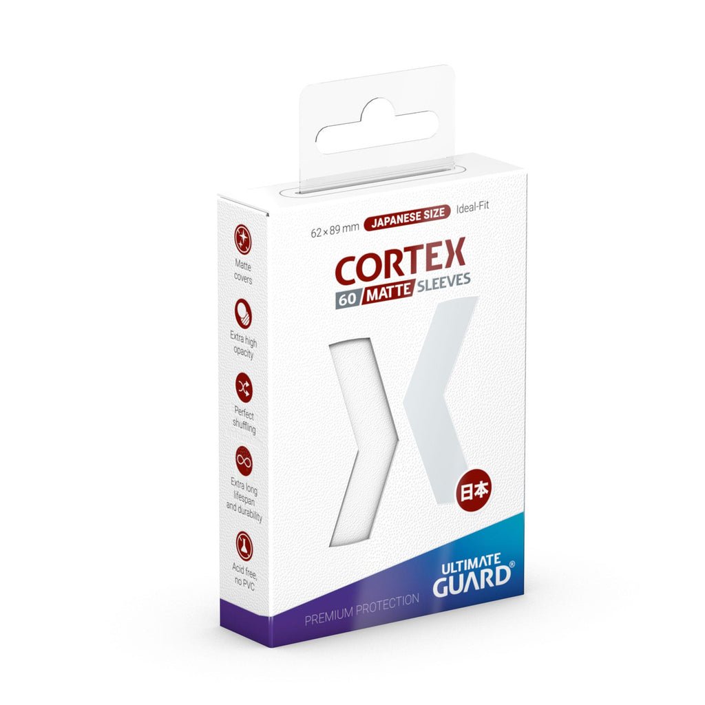 Imagen del producto Fundas para cartas Cortex blanco mate paquete de 60 – Ultimate Guard, tamaño japonés