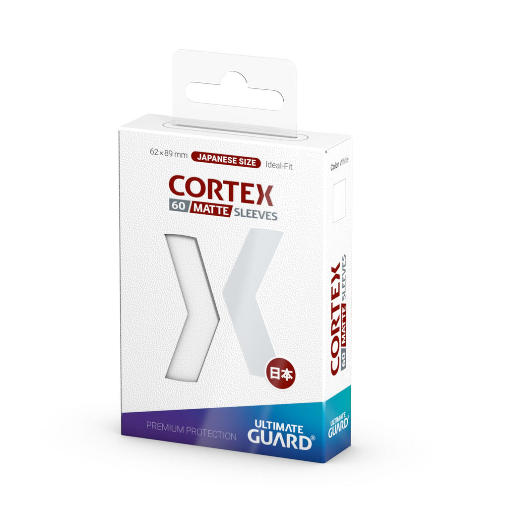 Imagen del producto Fundas para cartas Cortex blanco mate paquete de 60 – Ultimate Guard, tamaño japonés