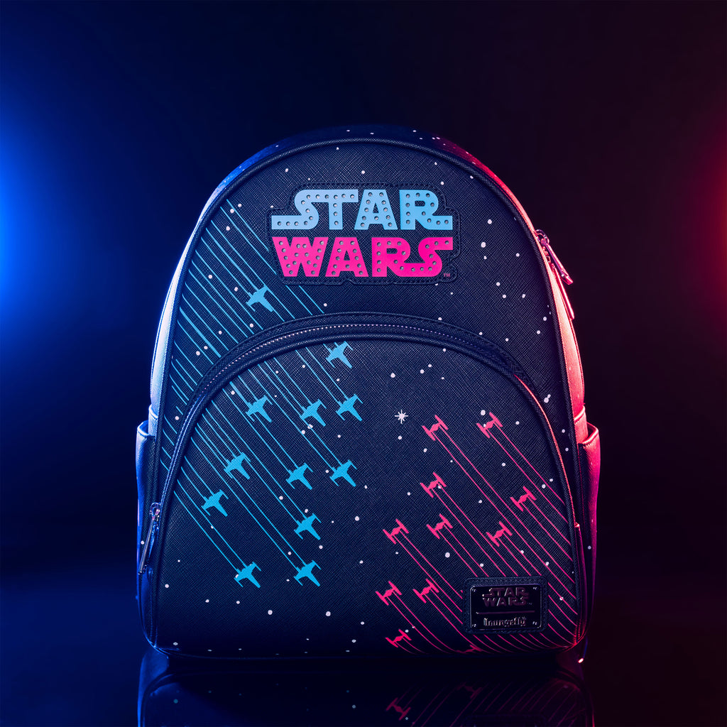 Imagen del producto Star Wars - Mochila neón de los años 70 con luz