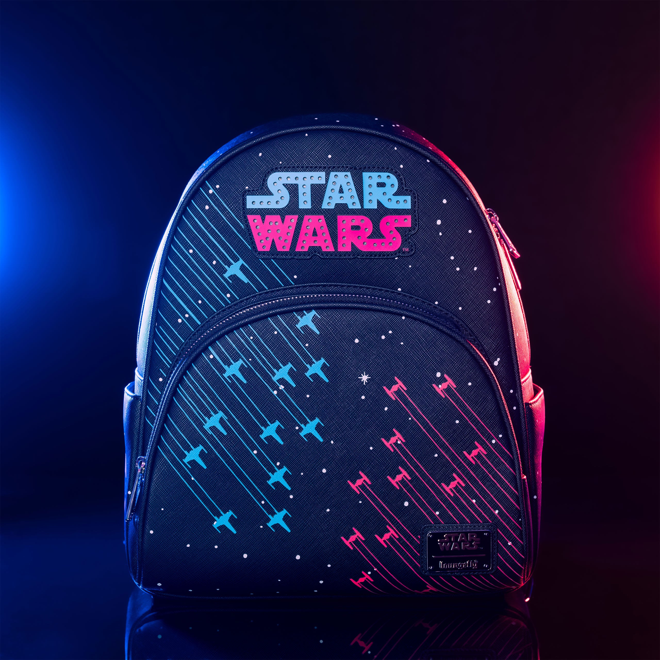 Imagen del producto Star Wars - Mochila neón de los años 70 con luz