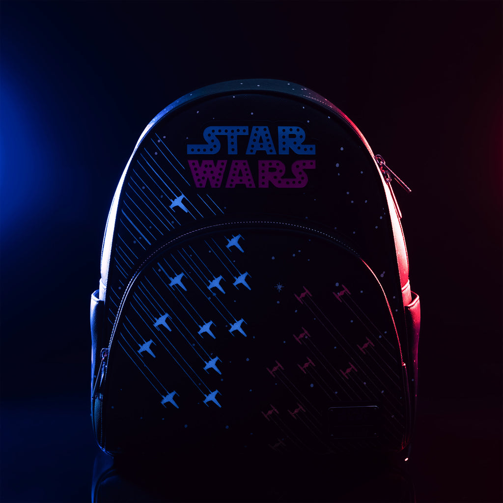 Imagen del producto Star Wars - Mochila neón de los años 70 con luz