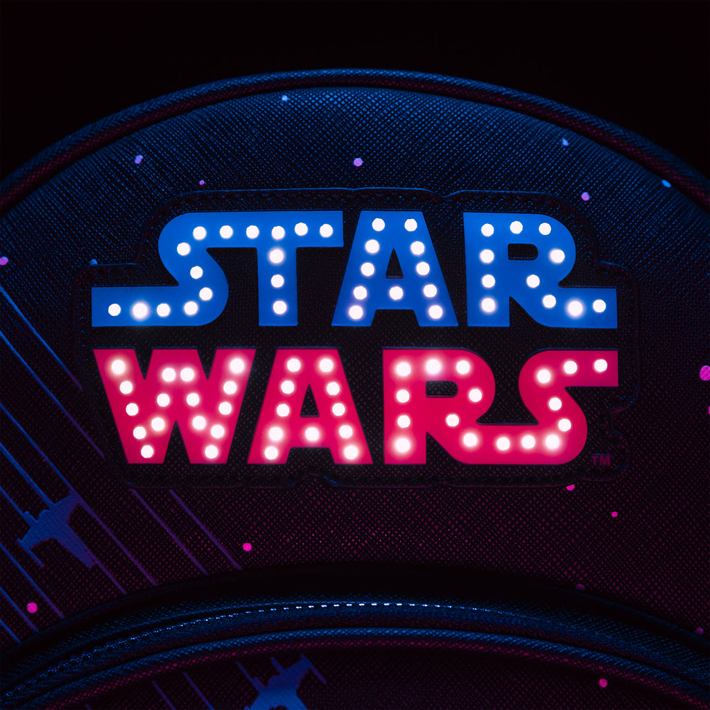 Imagen del producto Star Wars - Mochila neón de los años 70 con luz