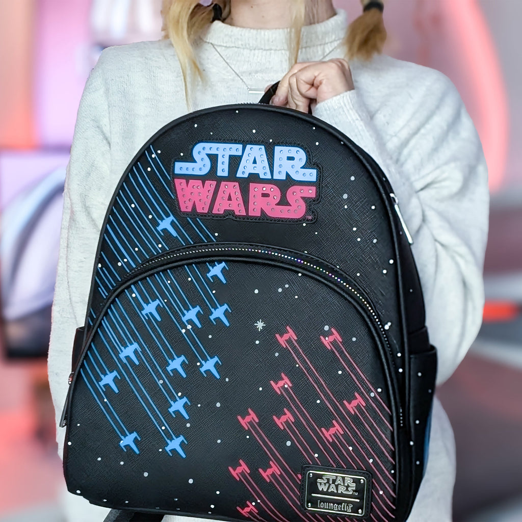Imagen del producto Star Wars - Mochila neón de los años 70 con luz