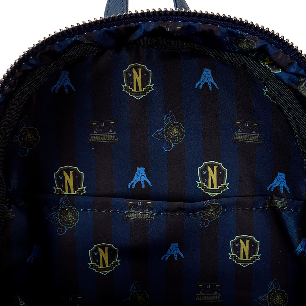 Imagen del producto Wednesday - Nevermore Academy Mochila Mini Brillante en la Oscuridad