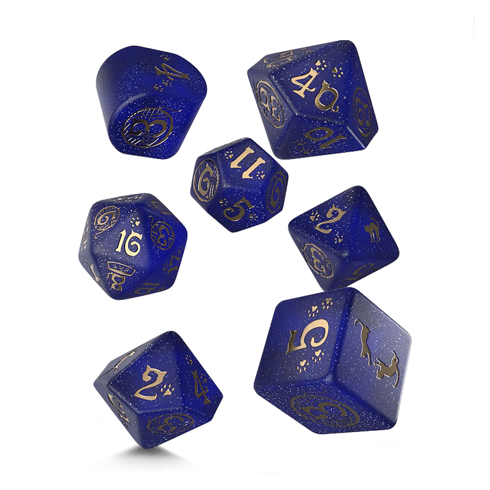 Imagen del producto Set de Dados RPG Moderno Cats Meowster 7 piezas