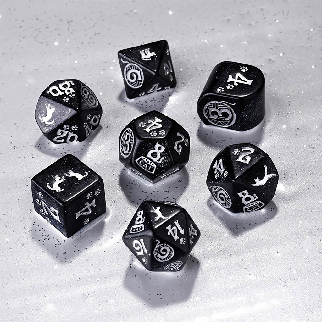 Imagen del producto Set de Dados RPG Moderno Cats Waffle 7pcs