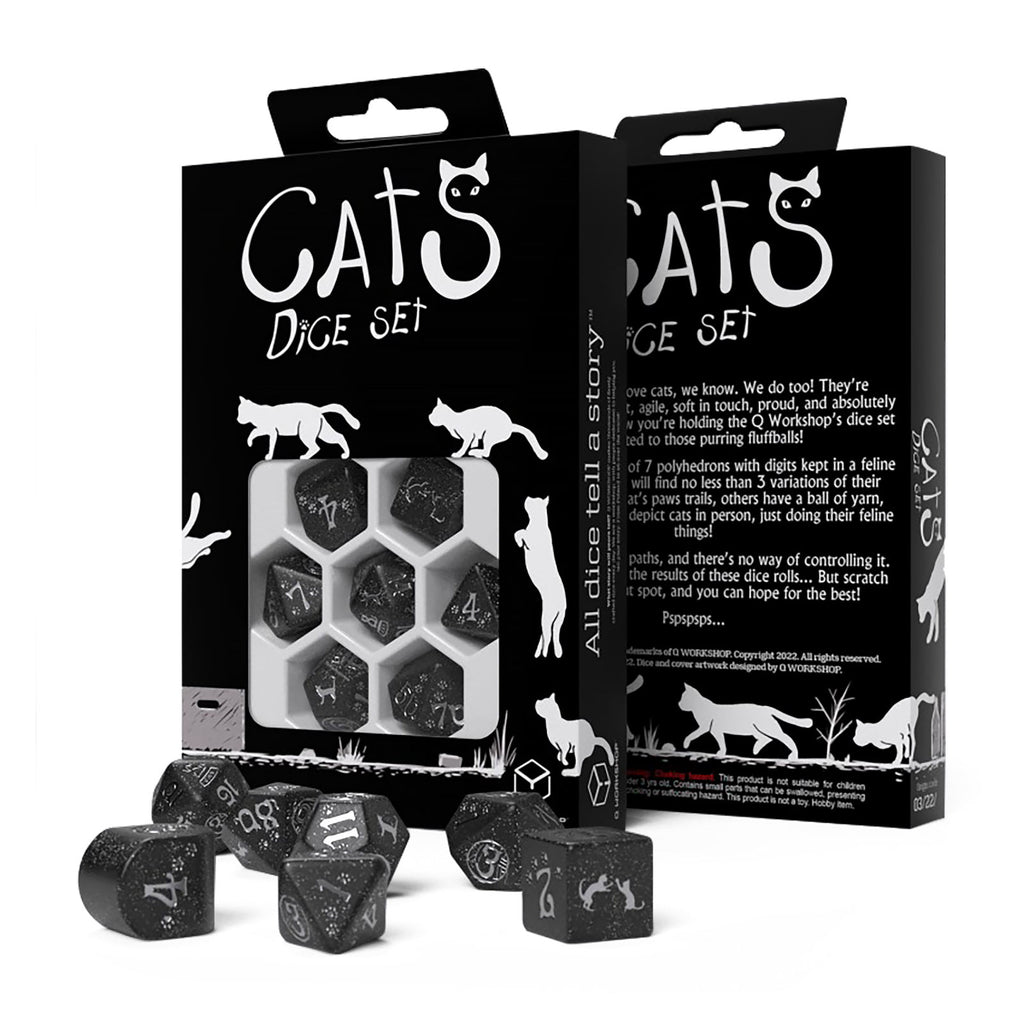 Imagen del producto Set de Dados RPG Moderno Cats Waffle 7pcs