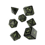 Imagen del producto Set de Dados Elfos RPG 7 piezas Edición Glow in The Dark