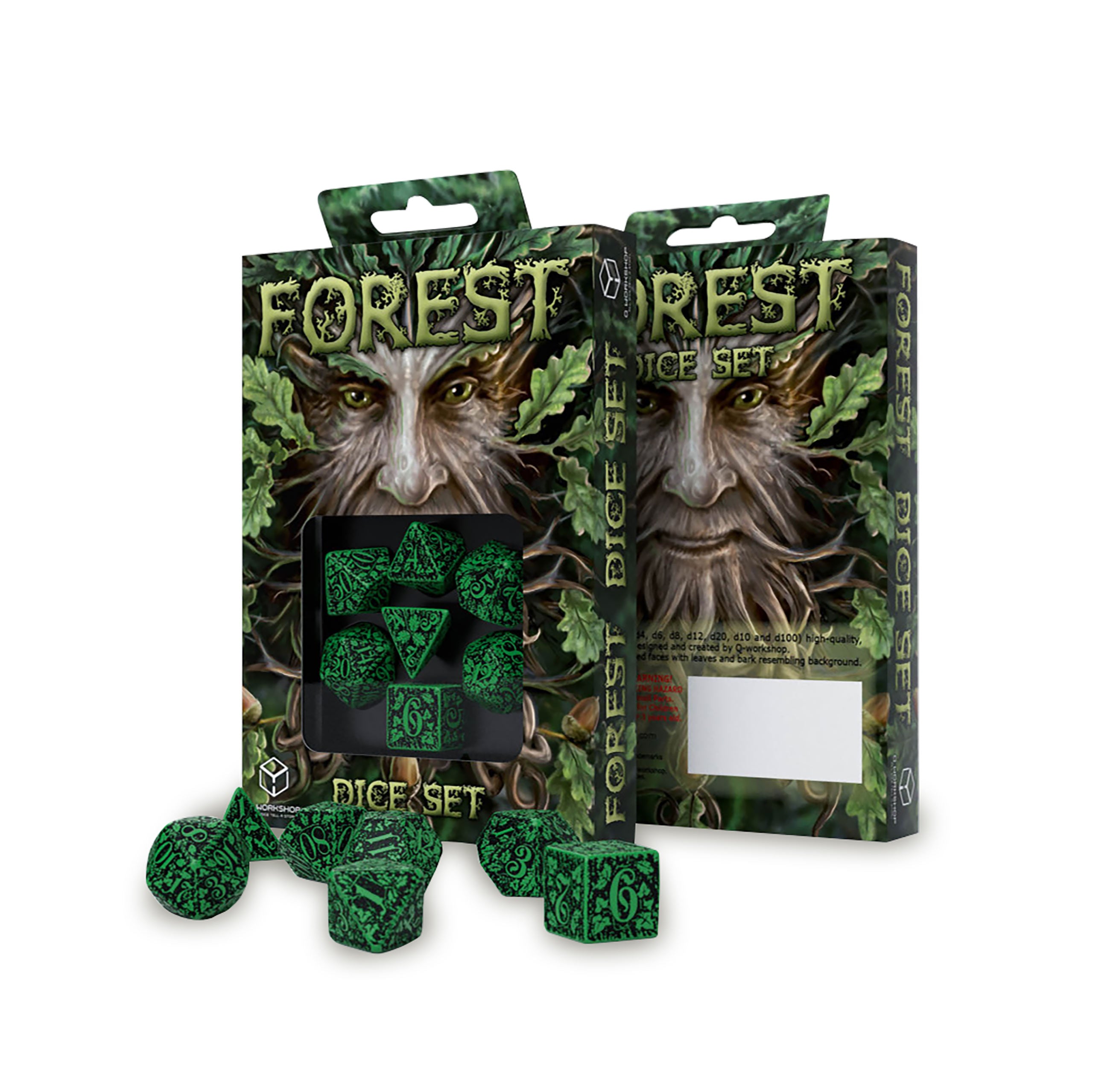 Imagen del producto Set de Dados de Rol Forest Jungle RPG de 7 piezas