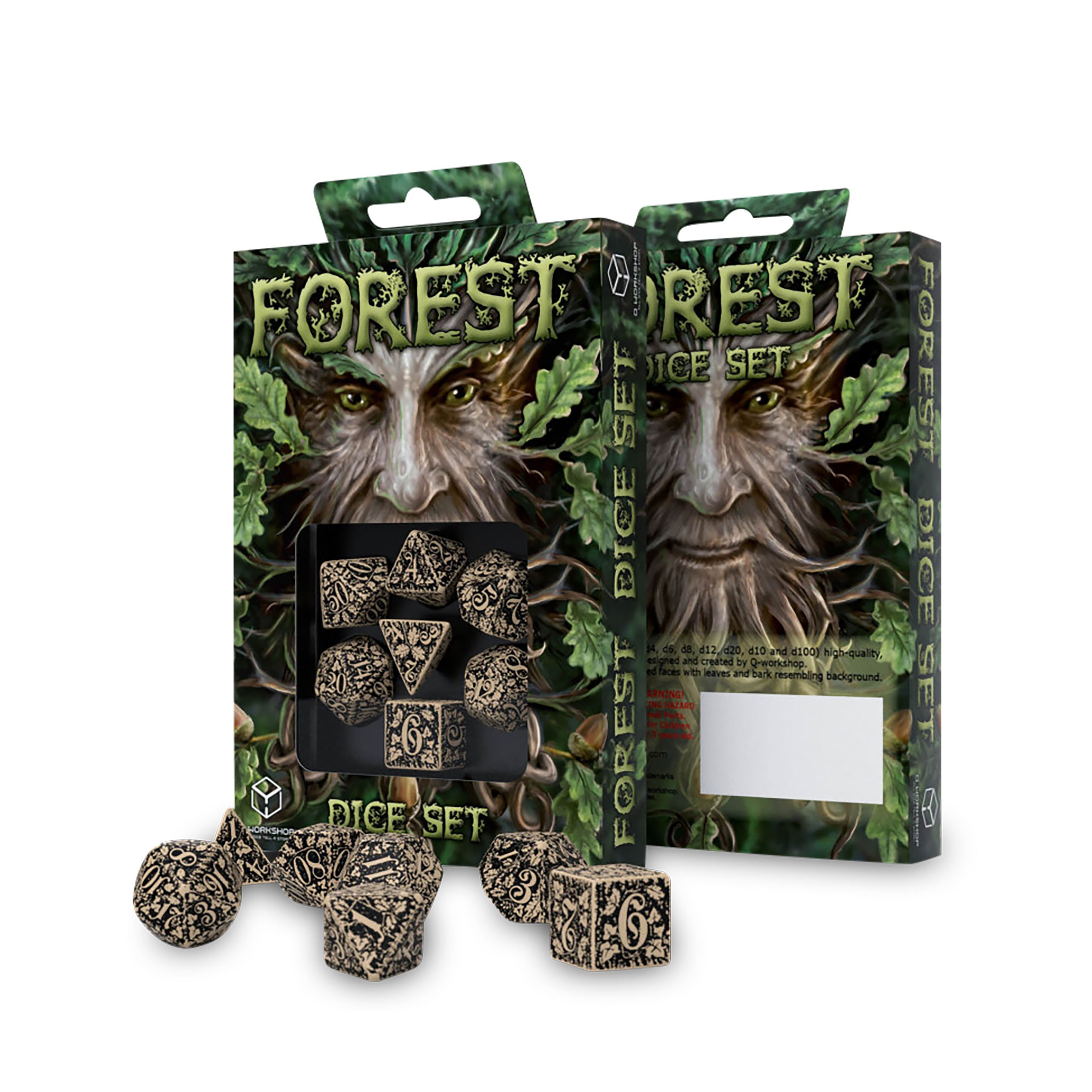 Imagen del producto Set de dados RPG Forest Savannha de 7 piezas
