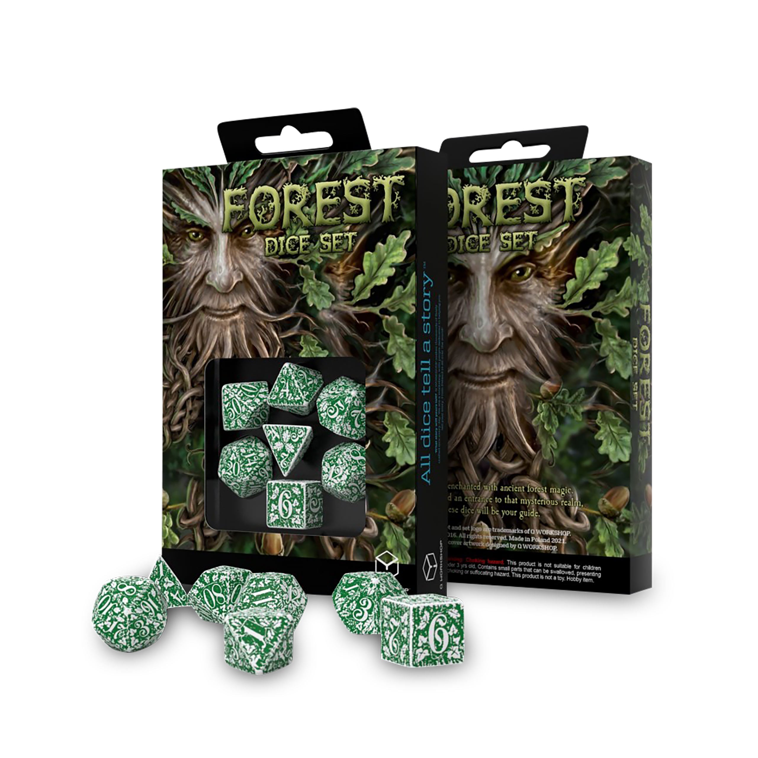 Imagen del producto Set de Dados RPG Tundra Forestal de 7 piezas