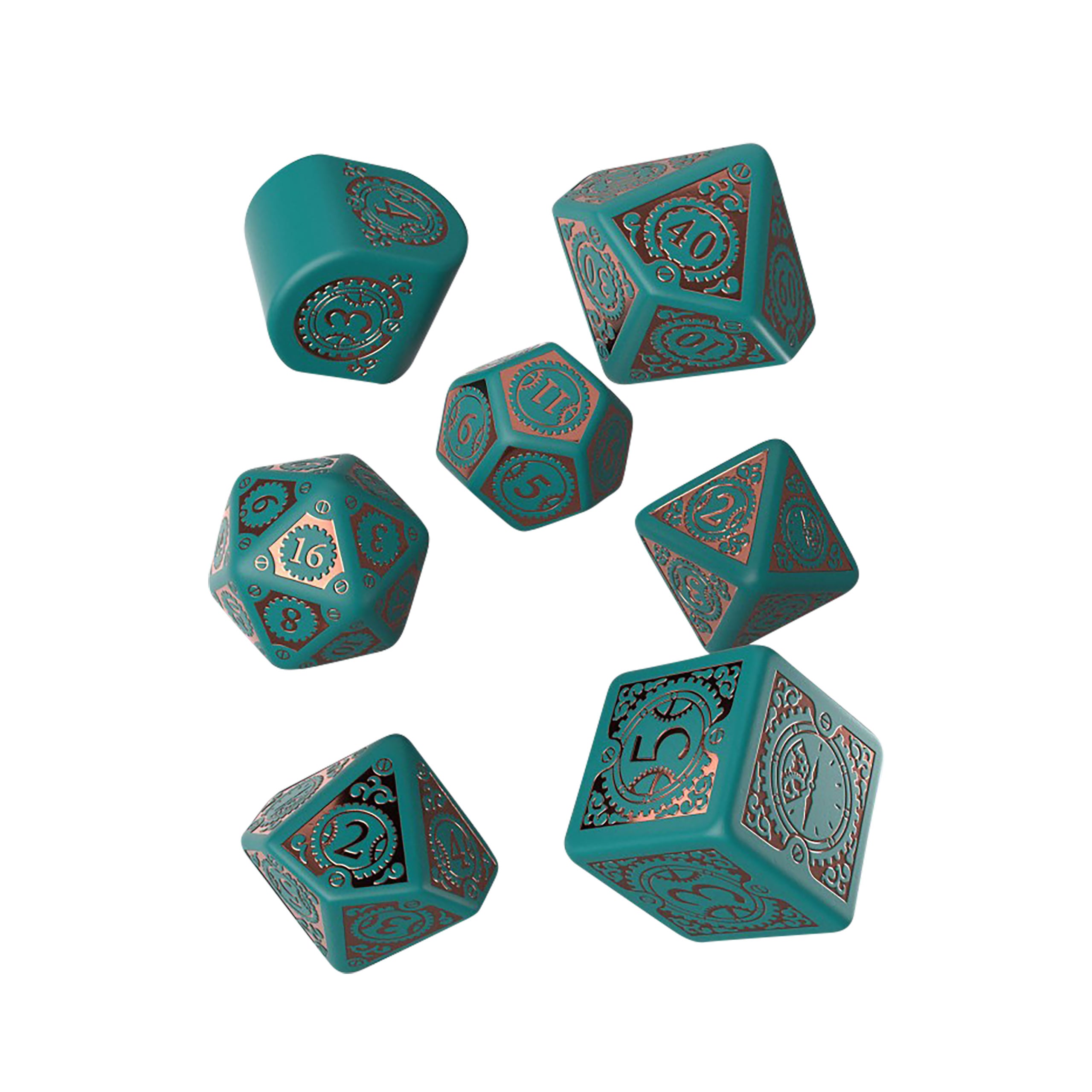 Product image Steampunk Clockwork Nautical Apparatus Modern RPG Dice Set 7pcs