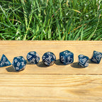 Product image Shimmering Llama Dice Set 7pcs blue-white